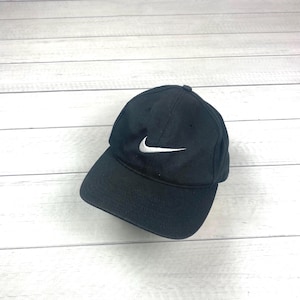 Nike big logo swoosh red label vintage retro cap hat 90’s