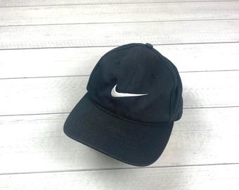 Nike big logo swoosh red label vintage retro cap hat 90’s