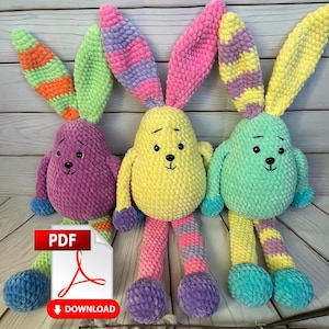 Pattern Crochet Amigurumi Bunny Egg – PDF Easter DIY, Spring Decor, Cute Handmade Bunny Toy, Easter Gift, Amigurumi Easter PDF, Spring Gift