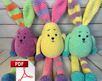 Pattern Crochet Amigurumi Bunny Egg – PDF Easter DIY, Spring Decor, Cute Handmade Bunny Toy, Easter Gift, Amigurumi Easter PDF, Spring Gift