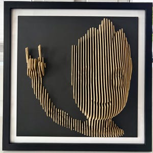 Groot Heavy Metall | Sliced Modell | Schichtmodell |  Wandbild | 3D-Druck