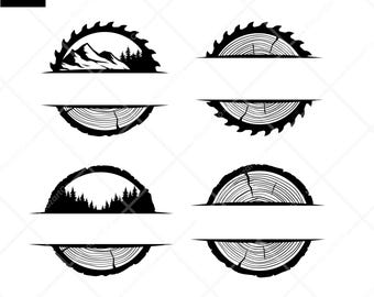 Stump Grinding SVG Bundle: Tree Removal Clipart, Forestry Logo (Digital Download)
