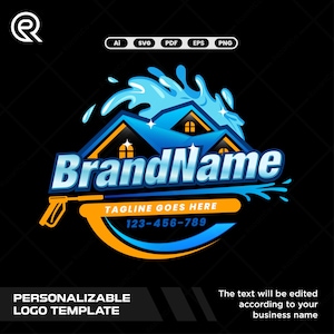 Pressure Wash Logo Design: Custom Cleaning Service Branding