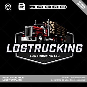 Professional Heavy Transport Logo for Timber Industry - Personalized Design