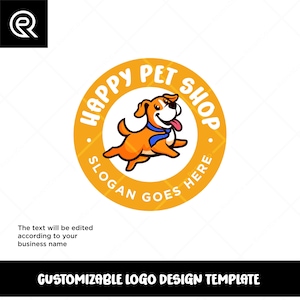Dog Logo Design: Pet Shop Branding Template