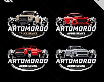 Plantilla de logotipo de servicio de automóviles: marca personalizada para taller mecánico