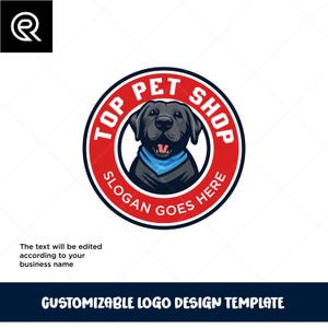Dog logo Petshop logo petsitting pet care dog logo - customized logo template
