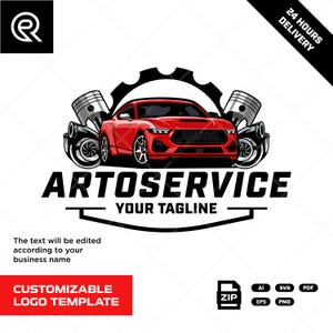 Auto Service logo Car Repair Shop Logo Mechanic & Garage Business | customizable logo vector