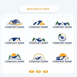 Roofing logo - Customizable Roofing Logo Design, Instant Download, Professional Branding