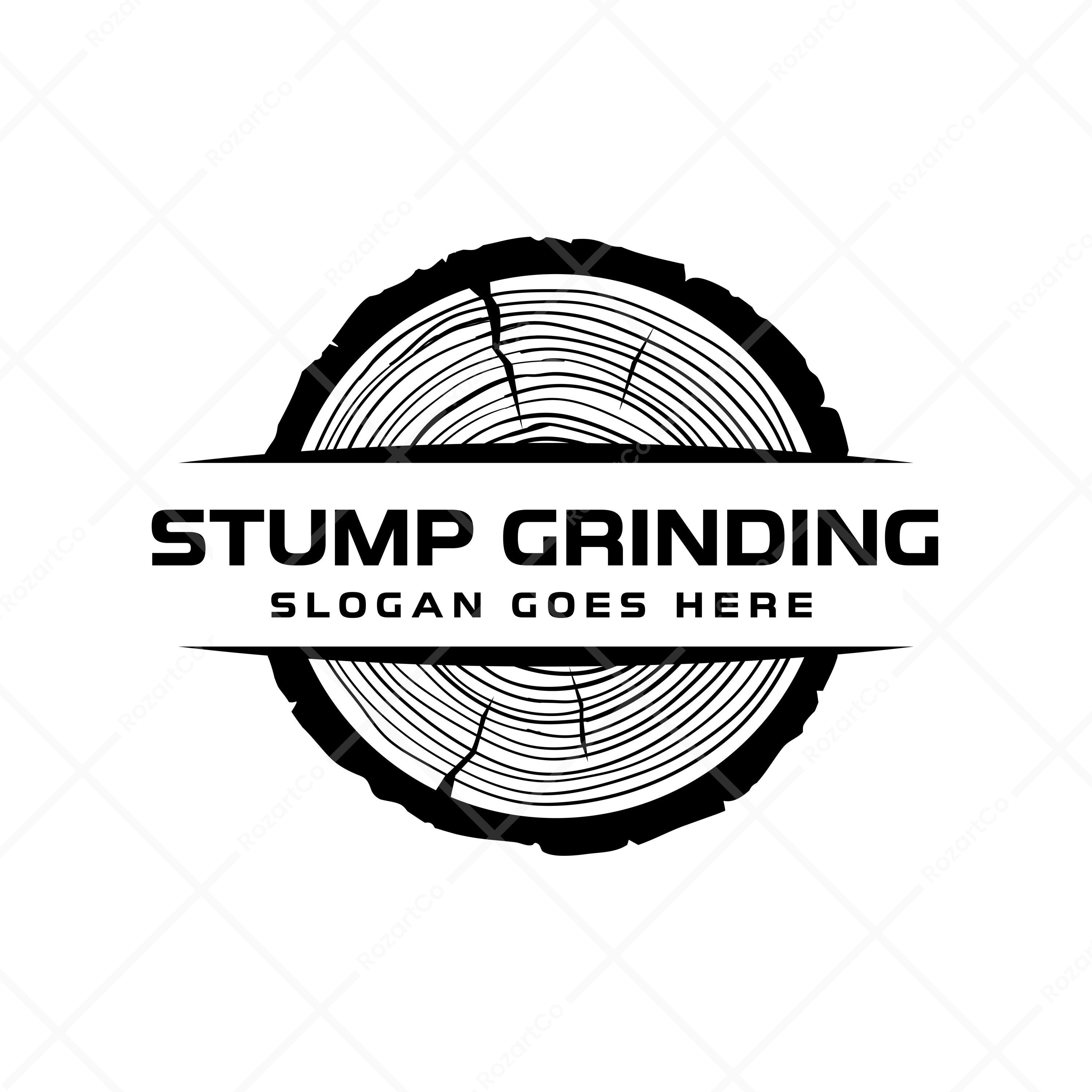 Stump Grinding SVG Bundle: Tree Removal Clipart, Forestry Logo (digital ...