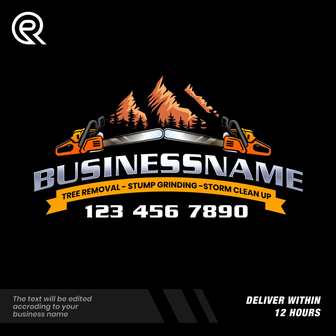 Arborist Logo Design | Chainsaw Tree Removal & Stump Grinding Logo ...