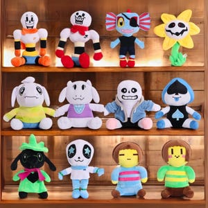 Undertale Sans Plush – Soft Stuffed Toy | Sans Undertale Plush Doll | All Character Plushies Papyrus, Frisk, Toriel, Flowey & More