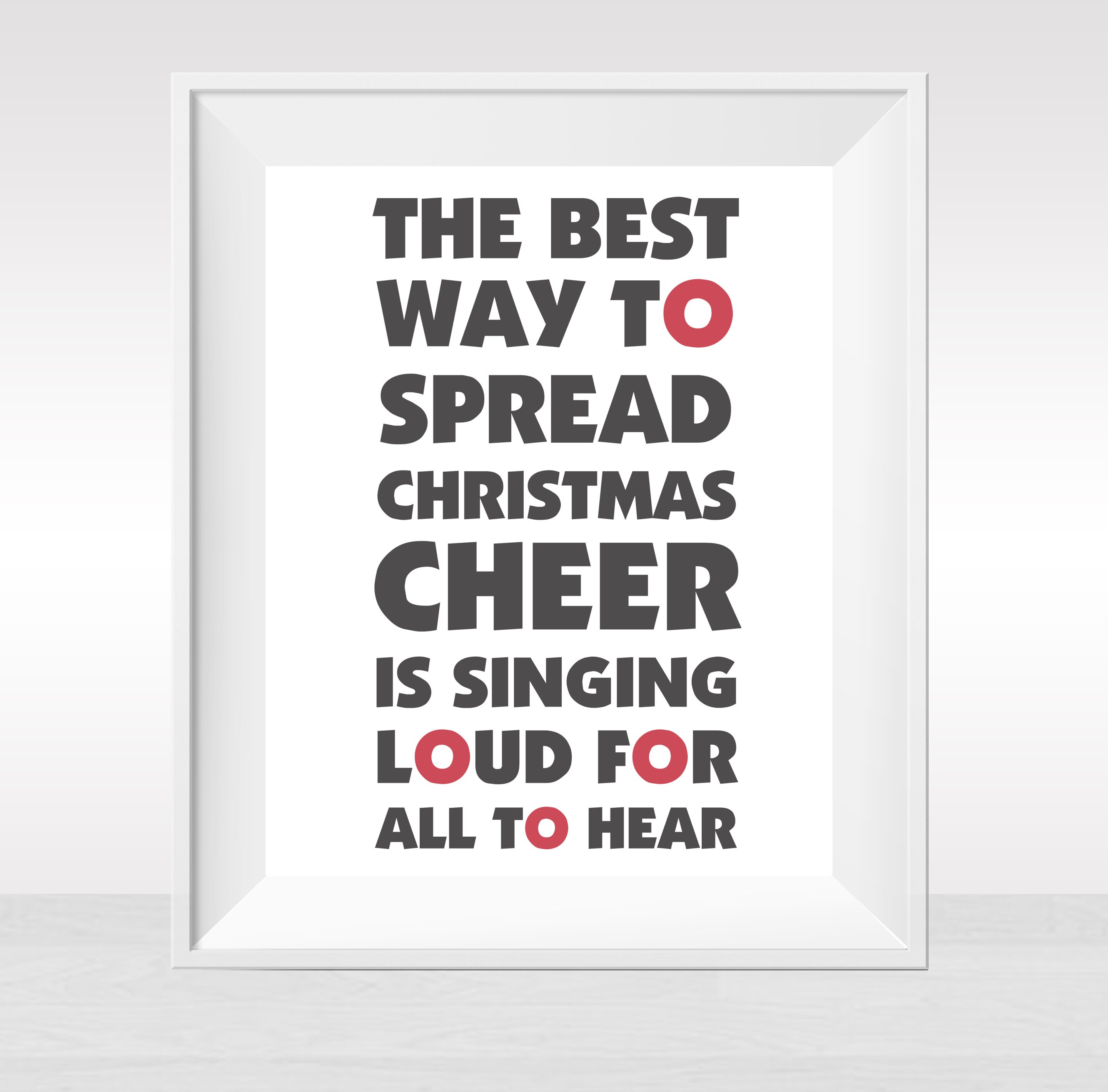 Printable Christmas Quote Wall Decor Print Last Minute Gift - Etsy