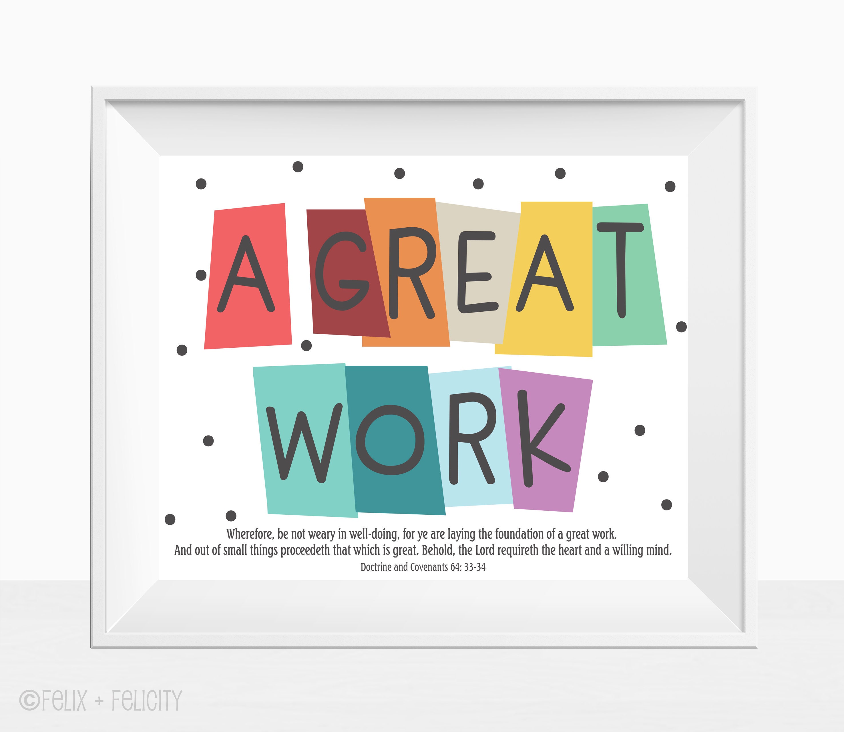 Printable 21 Theme Poster D C 64 33 34 Lds Youth Scripture Etsy