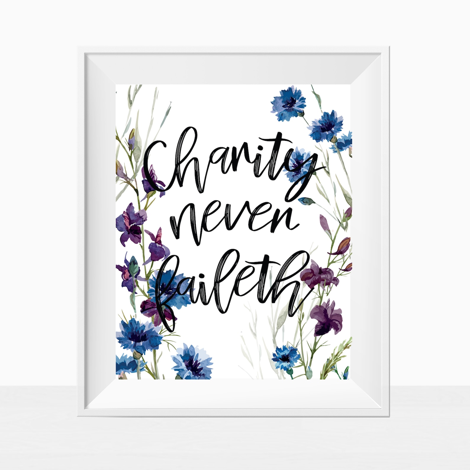 Printable LDS Relief Society Motto Charity Never Faileth Etsy