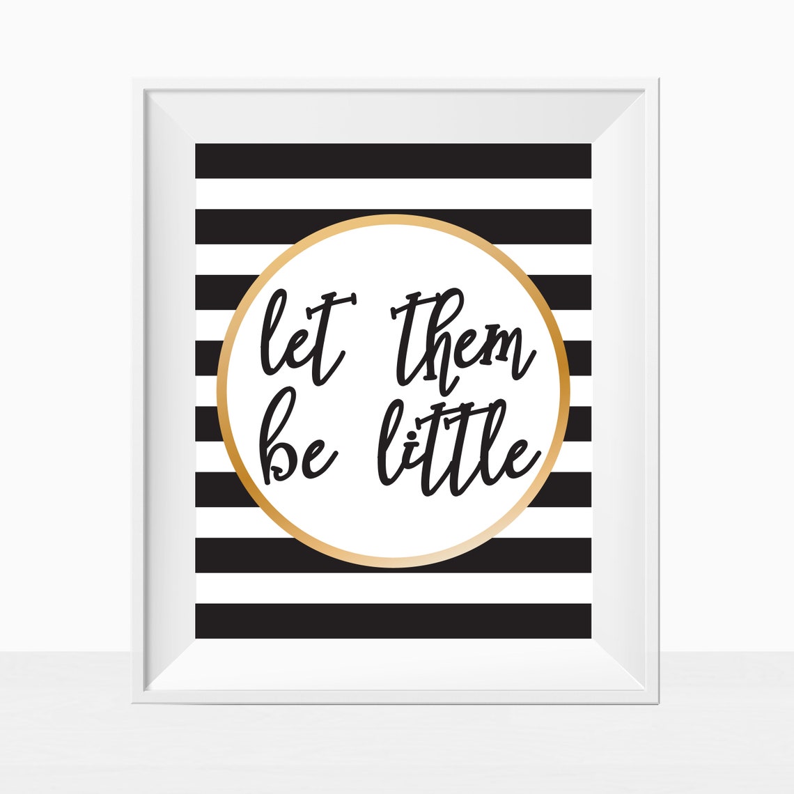 Printable Quote Let Them Be Little Minimalist Nursery Wall | Etsy