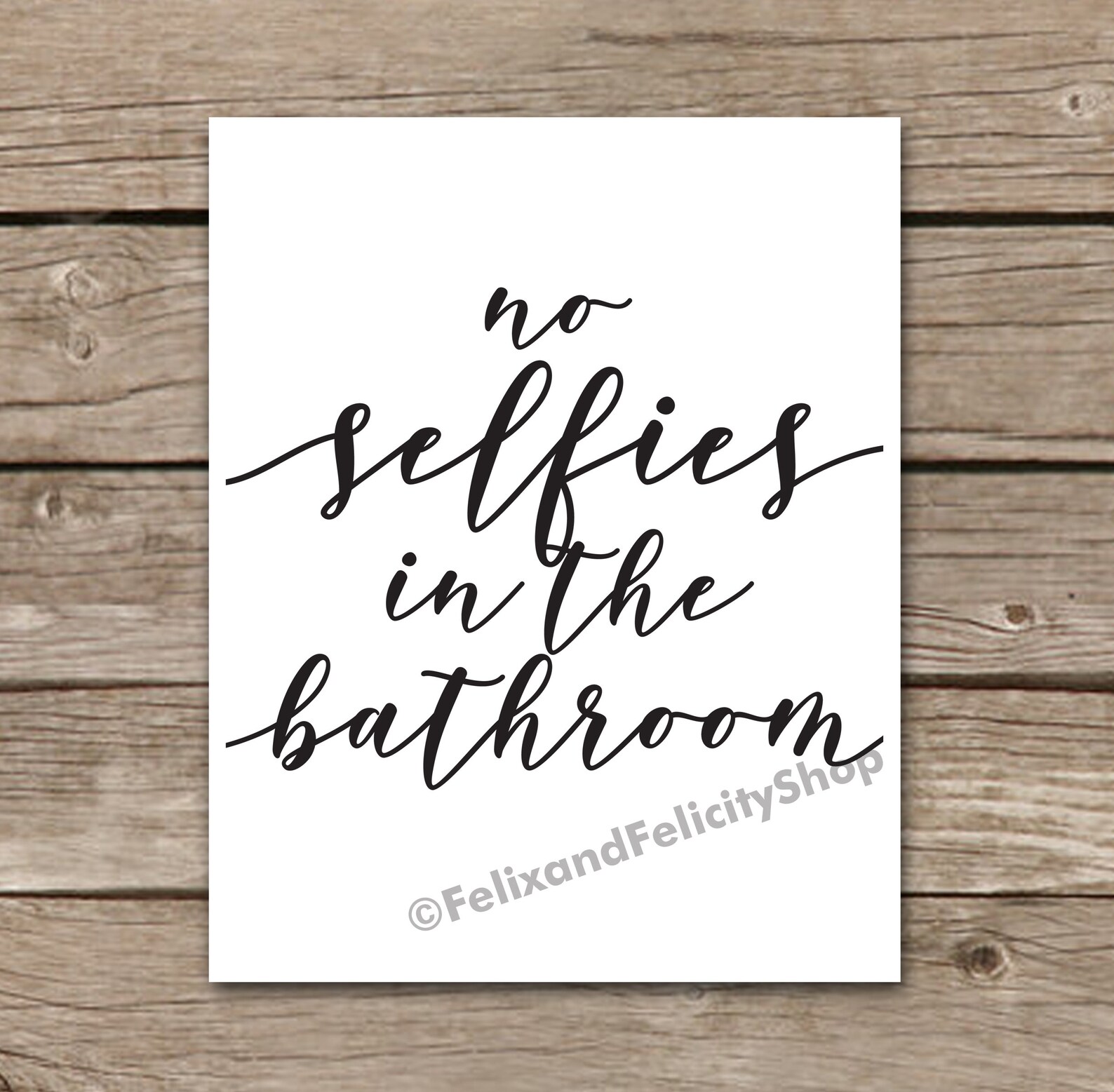Printable Selfie Bathroom Quote Print Funny Teen Restroom - Etsy