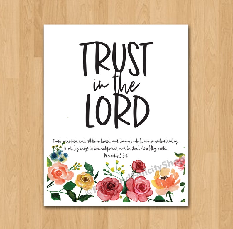 Printable 2022 Theme Poster Proverbs 3:5-6 LDS Youth | Etsy