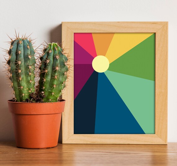 Rainbow Print 8x10 Wall Art Printable Il_570xn