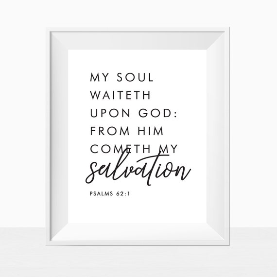 Printable Bible Verses - In opposition to God Cometh My Salvation - Wall image about Printable Bible Verses Pdf called Printable Bible Verses - Against God Cometh My Salvation - Wall