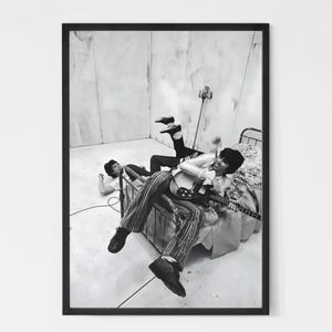 Rolling Stones Concert Poster, Black and White, Vintage Print, Music Poster, Printable Retro Wall Art, 1970s, Home Decor, Digital Download.