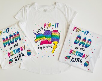 Personalized Pop-It Birthday Shirts
