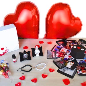 Connection Gift Box - Watches, Bracelets, Rose Oil, Chocolates and Surprise Box - For Couples, Birthday, Valentine&#39;s Day