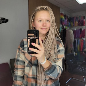 Rose doux Senegalese Twist Braids DE – Rallonges de cheveux tressées prêtes à poser 60 cm