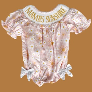Mama’s Sunshine Hand Smocked Bubble