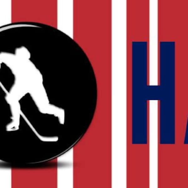 Hat Trick Bag Hockey Birthday Party Treat Topper Bags Jets Capitals Blue Jackets