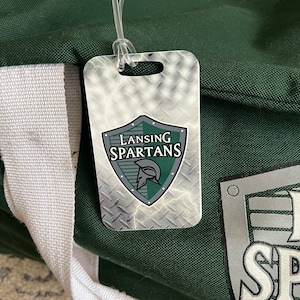 Custom Bag Tag Sport Bag Aluminum Luggage Tag Personalized Match Your Team