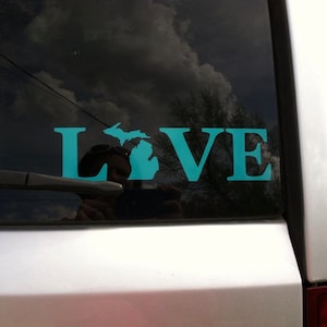 Love Your State Decal 1.5&quot; Tall