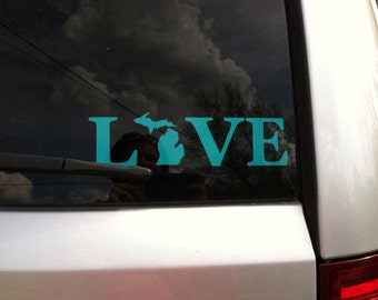 Love Your State Decal 1.5" Tall