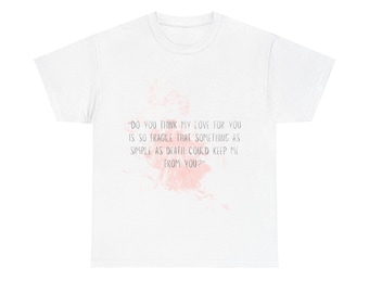 Camiseta unissex de algodão pesado inspirada em fanfics de Dramione Secrets and Masks