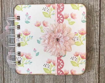 Sweet Petunias Mini Blank Book