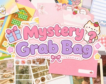 Kawaii Stationery Mystery Grab Bag: Korean Japanese Asian Stationery (10-50 Pieces)
