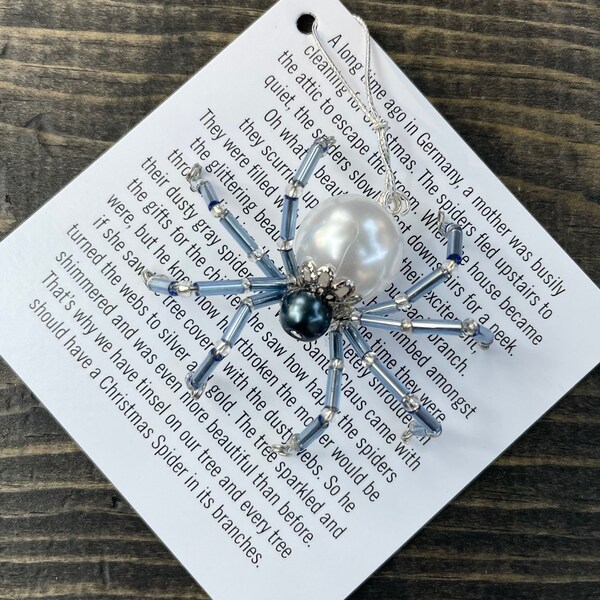 German Christmas Spider – Slate blue