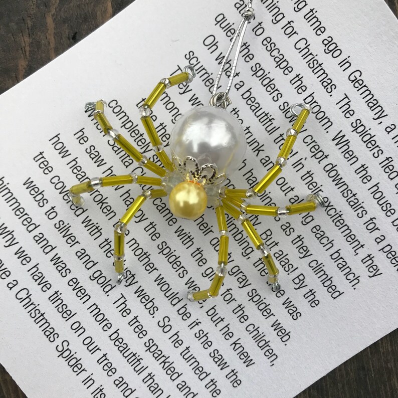 German Christmas Spider Yellow Etsy