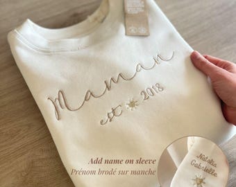 Sweat cadeau maman personnalisé pour la fête des mères, les futures mamans et jeunes mamans, cadeau naissance pour la maman