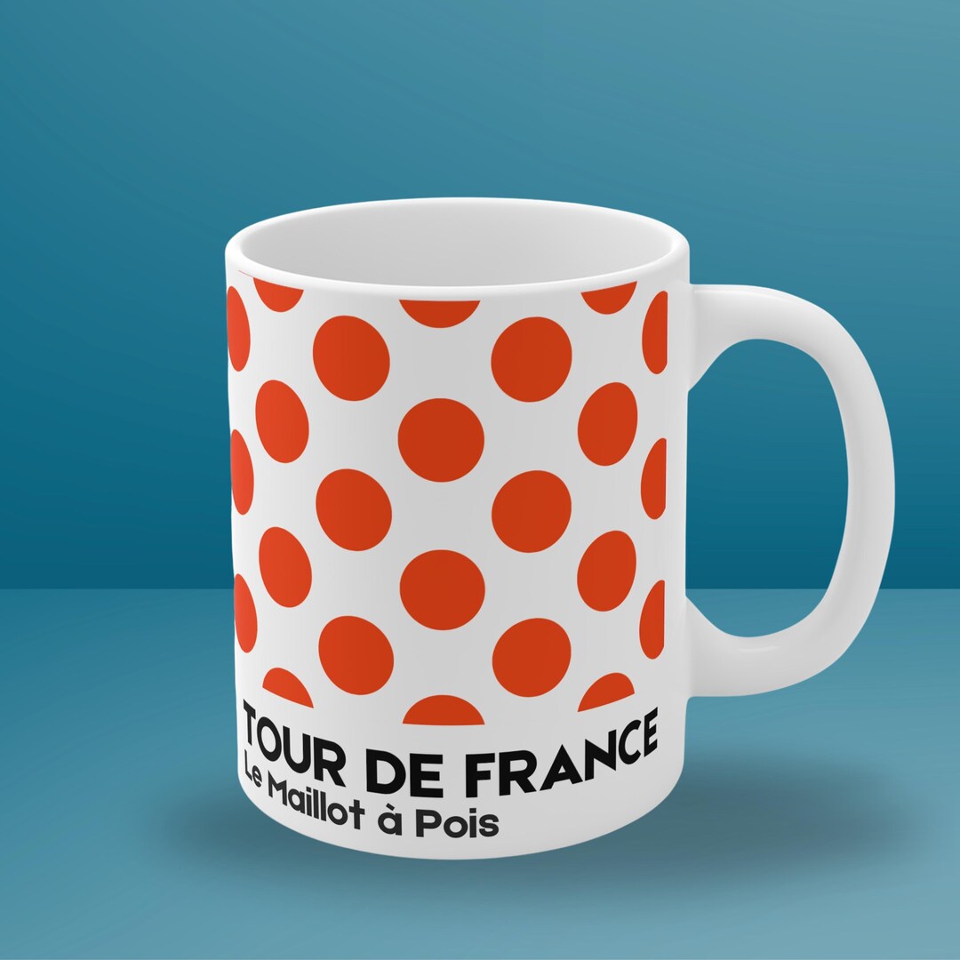 Le Tour De France Maillot a Pois Minimalist Coffee Mug, Cycling Gift ...