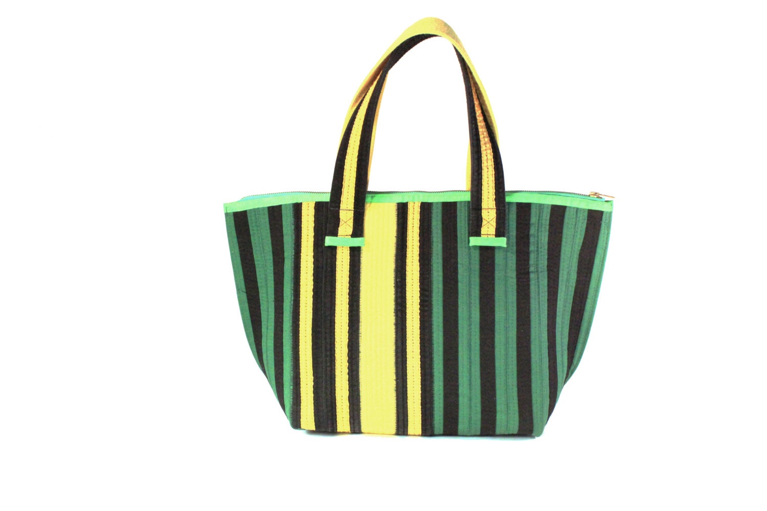 Green Yellow Karate Belt Handbag Eco Friendly Sustainable - Etsy