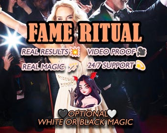 Become Famous Ritual. Fame Spell. Celebrity Ritual