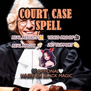 Win in Court Spell. Overcome Legas Issues. Avoid Jail or Prison Spell.