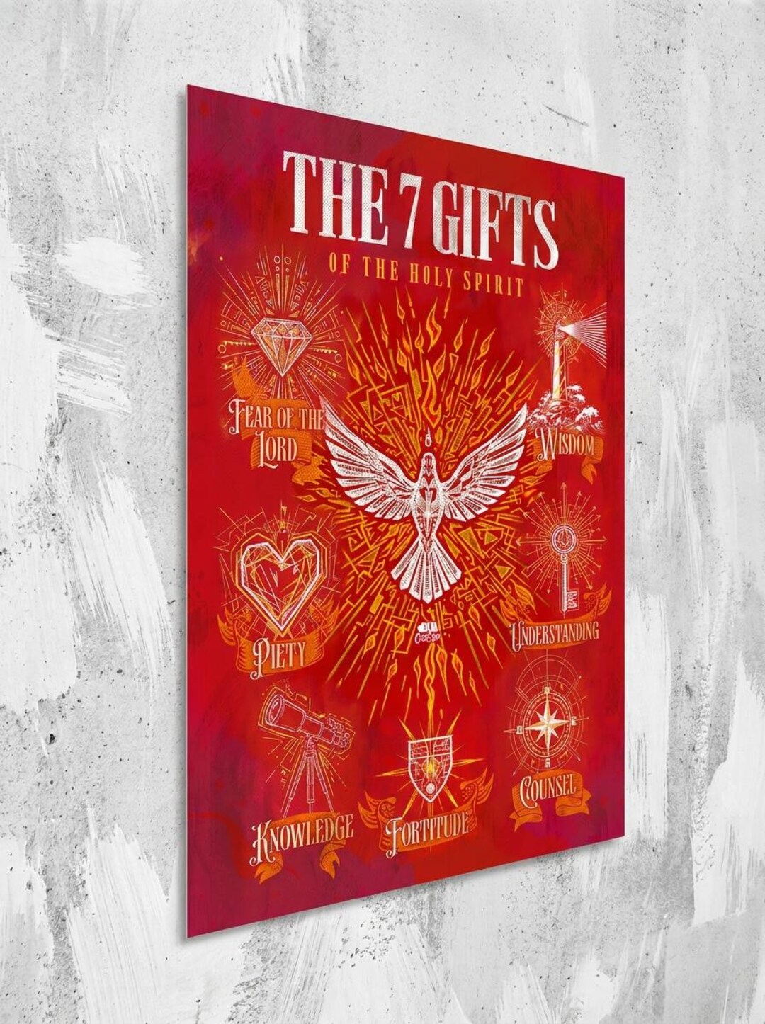 The 7 Gifts of the Holy Spirit Poster - Etsy