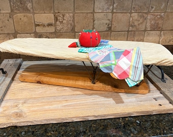 Vintage Wooden Tabletop Ironing Board