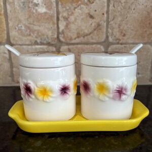Vintage Jelly and Jam/Condiment Set Japan 1950s