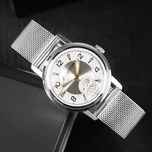Wrist Watch Pobeda Sputnik - mechanical watch for men, vintage watch, personalized gift for men, birthday gift