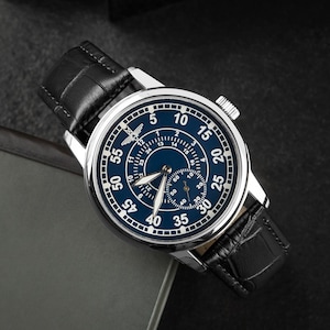 Pobeda Aviation Mechanical watch - vintage men&#39;s watch, personalized gift for him, perfect anniversary gift