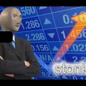 Skin pour carte de crédit STONKS