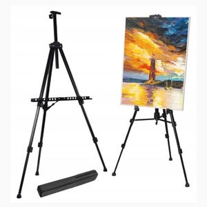 Complete Art Painting Set with Easel, Paints & Canvases – Acrylic Painting Kit for Kids and Adults, Beginner Artist Gift, Free US Shipping